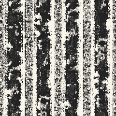 Monochrome Distressed Mottled Textured Irregularly Striped Pattern