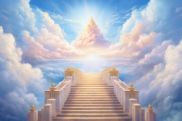 Ascendant Stairway: Photorealistic Surrealism