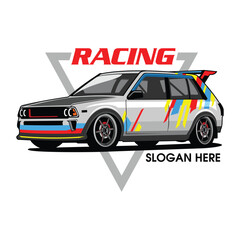 car racing car vector car logo