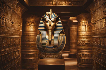 Pharaohs , egyptian monument - Created with Generative AI Technology