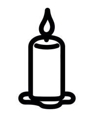 halloween icon candle decoration