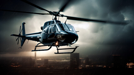 Fototapeta na wymiar police helicopter 