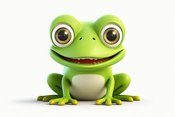 cute cartoon frog monster