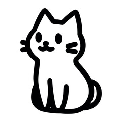 halloween icon cat sitting