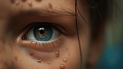 Tears of Innocence, Child's Eyes Brim with Emotion