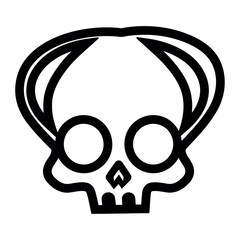 halloween icon skull