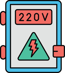Voltage Vector Icon easily modified

