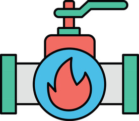 gas tap Vector Icon easily modified

