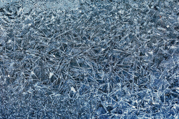 İce background. Photo of a ice with oil painting effect applied. Great details and colours.   