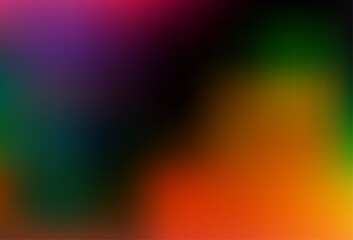 Dark Multicolor, Rainbow vector modern elegant background.