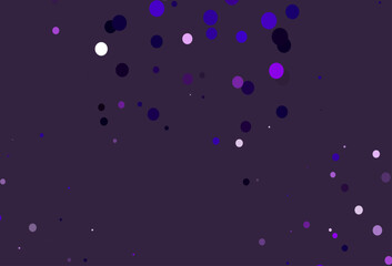 Obraz na płótnie Canvas Light Purple vector background with bubbles.