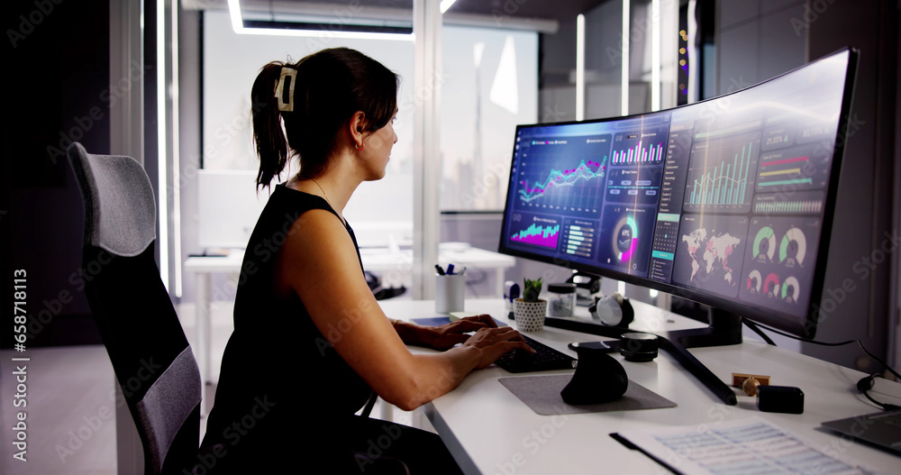 Aufkleber KPI Business Analytics Data Dashboard