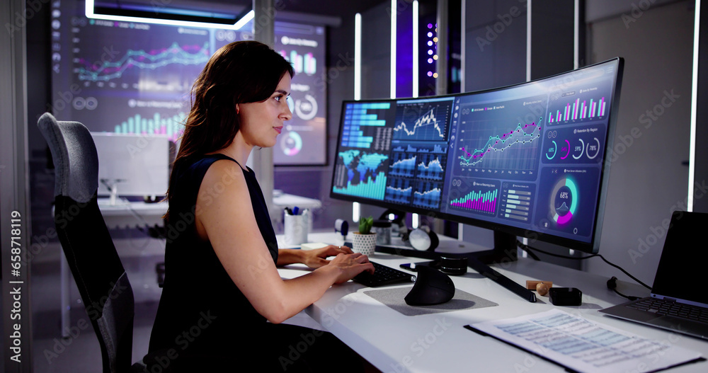 Poster kpi business analytics data dashboard