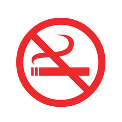 Sign no smoking icon. Simple illustration of sign no smoking icon for web