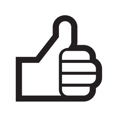 Simple hand icon. Good sign. Hand sign.