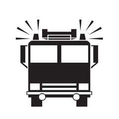 This is an image of Black and White Truck front Side