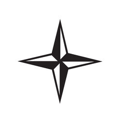 A compass shows the way or direction a logo symbol, template