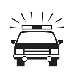 This is an image of Black and White Truck front Side