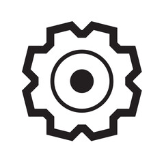 gear icon. gear vector gear symbol isolated on white background