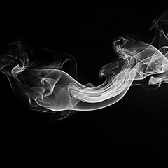 Abstract Smoke on black Background