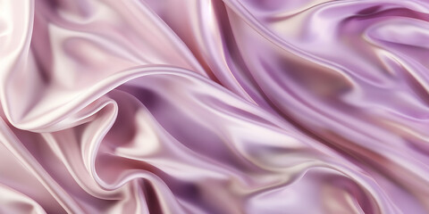 Fototapeta premium Pink Luxury Silk sheet Background fabric banner with copy space
