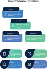 Banner Infographic, Infographic 4, Infographic 4 Template, Informative Banner Design, Banner Infographic Toolkit, Graphics Resource, Banner Infographic Template