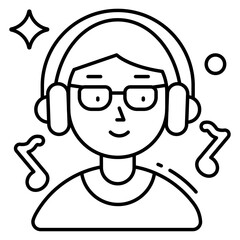 Premium download icon of listening music 