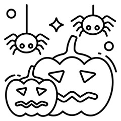 A perfect design icon of halloween pumpkin 