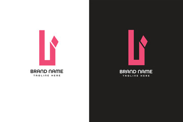 L letter modern logo 