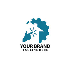 Click home logo design template