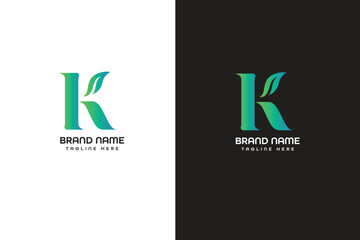 k letter gradient logo 