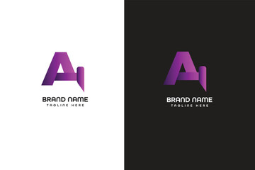 A letter gradient logo 