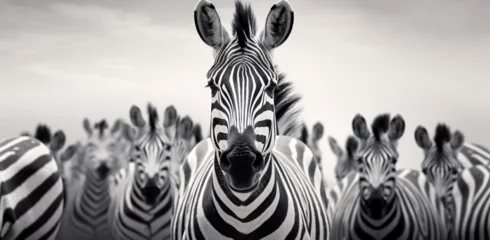 Rolgordijnen zebra in the sun © HuddaimaZahra