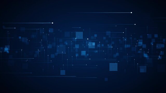 Business corporate abstract particles digital technology clean presentation broadcast background loop - Powered by Adobe