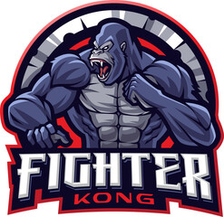 Fighter kong esport mascot