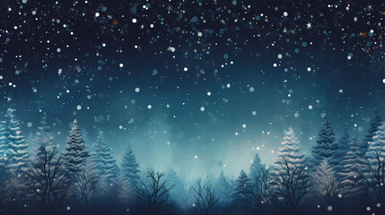 Cosy Christmas Winter Card Background. Warm atmosphere illustration for holiday projects.