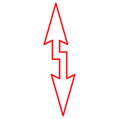 red arrow icon, design, symbol, set, pointer, arrow, vector, sign, collection, web, icon, direction, illustration, line, black, element, down, right, up, isolated, sketch, curve, cursor, simple