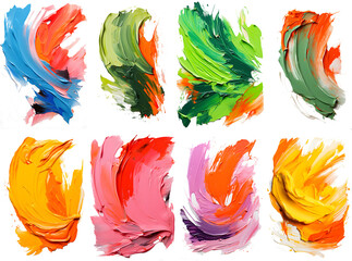 Vibrant palette abstract rough colorful multicolored art painting texture, with oil brushstroke, pallet knife paint on canvas.	
