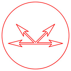 red arrow icon 2, design, symbol, set, pointer, arrow, vector, sign, collection, web, icon, direction, illustration, line, black, element, down, right, up, isolated, sketch, curve, cursor, simple