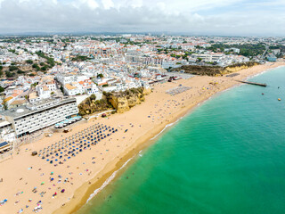 Aerial View, Praia dos Pescadores, Albufeira.Faro District...Algarve, Portugal, Europe