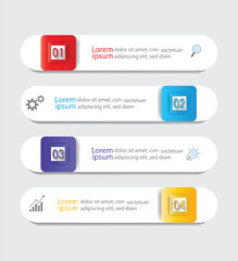 Infographic Vector abstract design web banner template.Modern banner.