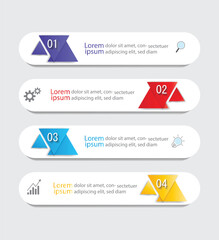 Infographic Vector abstract design web banner template.Modern banner.