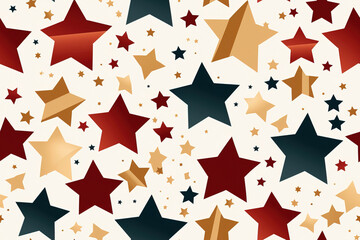 Obraz premium Endless Holiday Harmony: Tilable Christmas Pattern