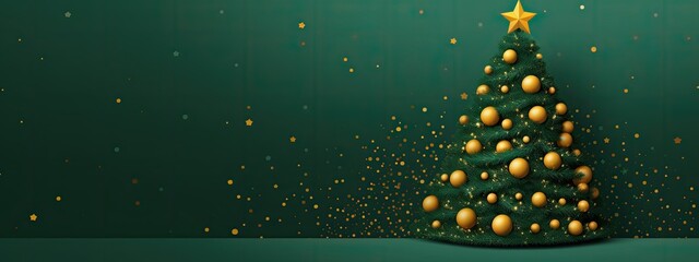 background with christmas eco-friendly tree
