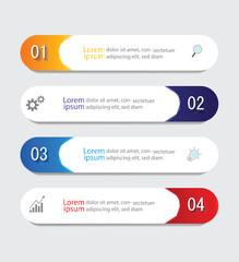 Infographic Vector abstract design web banner template.Modern banner.