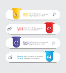 Infographic Vector abstract design web banner template.Modern banner.