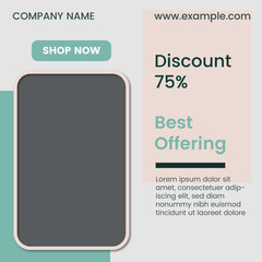 product sales social media post with discount