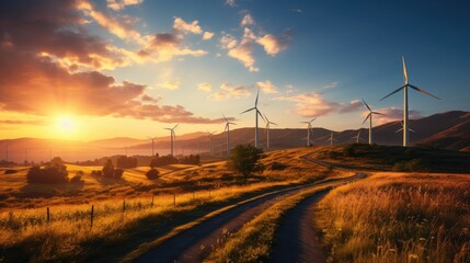 Solar cell in solar farm, Alternative energy and sustainable energy, photovoltaic, Pure energy renewable, clean energy, solar energy, reduce global warming, environment, green energy, generate by .AI