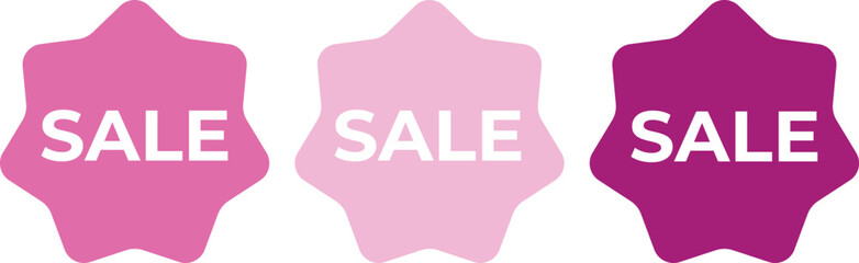 sale icon sale discount pink vector glamor trend set