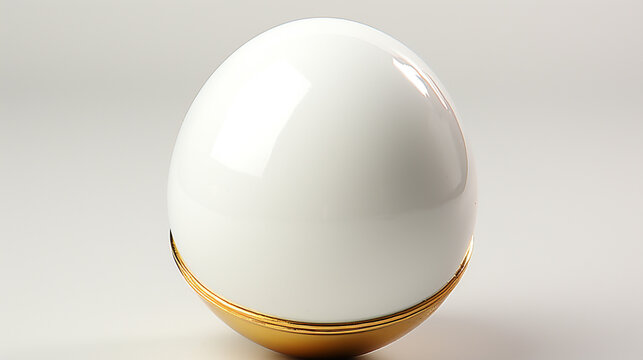 A close up image of a single egg with a smooth pale UHD wallpaper Stock Photographic Image